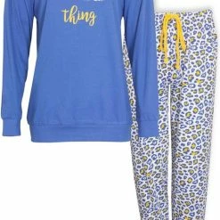 Goedkoop 🎁 Irresistible Dames Pyjama Blauw IRPYD1001A - Maten: XL 🎉