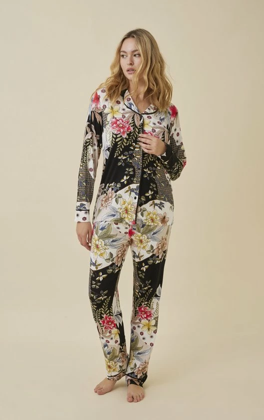 Beste deal π Promise - Jupiter Pyjama Set 2 - Maat S - Bloemenprint Zwart - Dames π₯ 3 Beste deal π Promise - Jupiter Pyjama Set 2 - Maat S - Bloemenprint Zwart - Dames π₯