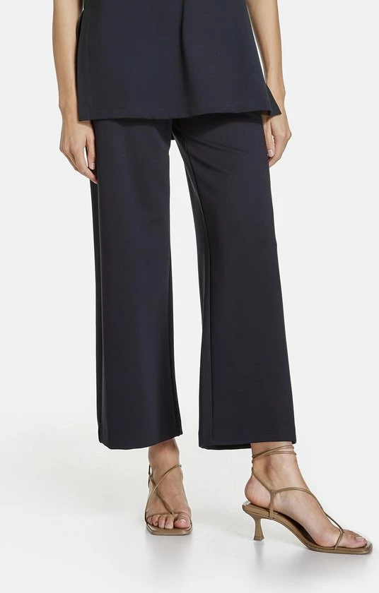 Nieuw π TAIFUN Dames Wijde 7/8-broek Van Jersey ECOVERO™ Navy-46 π 3 Nieuw π TAIFUN Dames Wijde 7/8-broek Van Jersey ECOVERO™ Navy-46 π