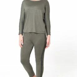 Uitgang 🥰 Merkloos Dames Pyjama ASoL Romance / 2 Delig / Legergroen / Maat S 😀