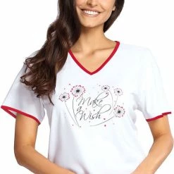 Aanbiedingen โจ Comtessa Dames Nachthemd 'Make A Wish' White ๐งจ