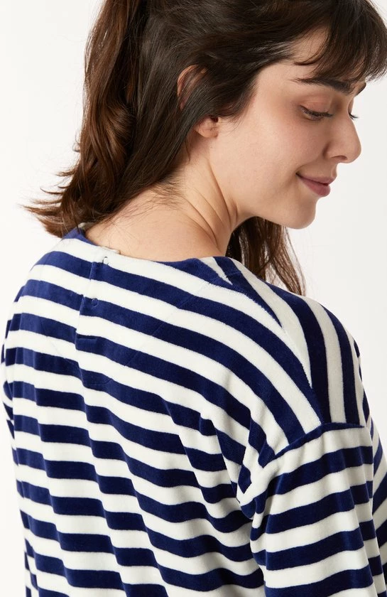 Korting 😉 Woody Slaapkleed Velours Meisjes/dames - Donkerblauw-wit Gestreept - Schaap - 222-1-NIL-V/928 - Maat S 👏 9 Korting 😉 Woody Slaapkleed Velours Meisjes/dames - Donkerblauw-wit Gestreept - Schaap - 222-1-NIL-V/928 - Maat S 👏 - Afbeelding 7