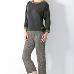 Coupon 🛒 Luxe Grijze Dames Pyjama Hajo 🔥