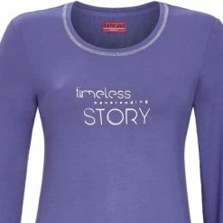 Goedkoopste 🌟 Ringella – Checkered Jersey – Pyjama – 1521209 – Grey Blue - 46 💯 -Pyjama-s-dames Winkel 550x448