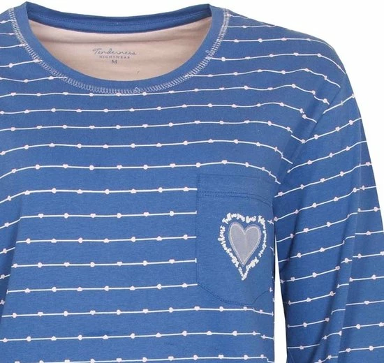 Promo β Tenderness Dames Pyjama Blauw TEPYD1008A - Maten: XXL π 6 Promo β Tenderness Dames Pyjama Blauw TEPYD1008A - Maten: XXL π - Afbeelding 4