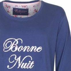Uitgang 🎉 Tenderness Dames Nachthemd Blauw TENGD2012A - Maten: 3XL 🥰 -Pyjama-s-dames Winkel 550x525 1