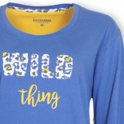 Goedkoop 🎁 Irresistible Dames Pyjama Blauw IRPYD1001A - Maten: XL 🎉 -Pyjama-s-dames Winkel 550x525 3