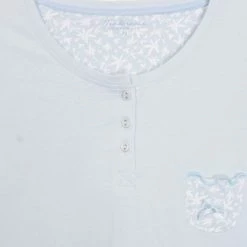 Promo ✔️ Tenderness Dames Shortama Licht Blauw TESAD1001A - Maten: XL 🎁 -Pyjama-s-dames Winkel 550x539 1