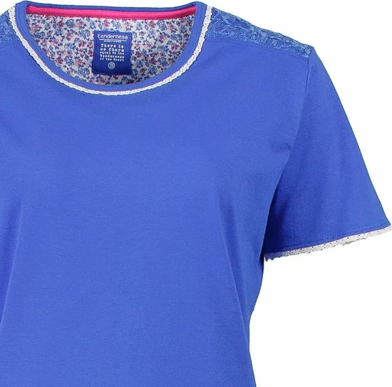 Beste deal π₯ Tenderness Dames Shortama Blauw Met Print TESAD1609B - Maten: S π 6 Beste deal π₯ Tenderness Dames Shortama Blauw Met Print TESAD1609B - Maten: S π - Afbeelding 4