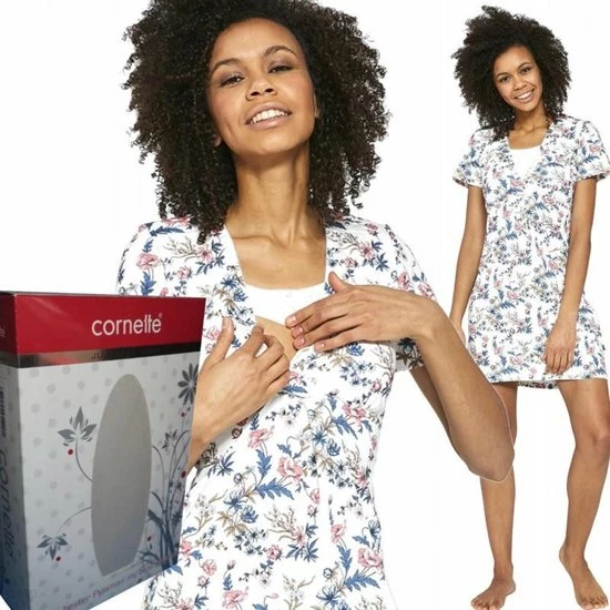 Hete verkoop π Cornette Vicky Comfortabel Katoenen Nachthemd- Zwangerschap- 100 % Katoen ! L π 5 Hete verkoop π Cornette Vicky Comfortabel Katoenen Nachthemd- Zwangerschap- 100 % Katoen ! L π - Afbeelding 3