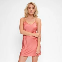 Beste Pirce 👏 LingaDore - Satin Chemise Faded-Rose - Maat XL - Roze - Dames - Nachtjurk - Nachthemd - Nachtjapon 🥰 -Pyjama-s-dames Winkel 550x550 3