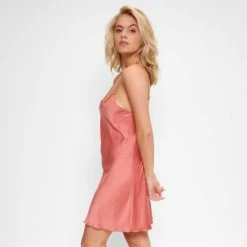 Beste Pirce 👏 LingaDore - Satin Chemise Faded-Rose - Maat XL - Roze - Dames - Nachtjurk - Nachthemd - Nachtjapon 🥰 -Pyjama-s-dames Winkel 550x550 5