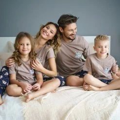 Promo 🎁 Doctor Nap Katoenen Pyjama Dames Volwassenen | Korte Mouw Lange Broek | Pyama Dames Volwassenen | Bears Beige PM.9910 L ⭐ -Pyjama-s-dames Winkel 550x550 53