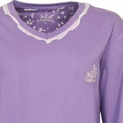 Uitgang 🛒 Tenderness Dames Pyjama Gebloemd Lila TEPYD1104B - Maten: XXL ✨ -Pyjama-s-dames Winkel 550x552