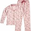 Kopen ❤️ Little Label Pyjama Dames Maat S/36 - Lilaroze, Groen, Fuchsia - Bloemen - Dames Pyjama - Zachte BIO Katoen 👍 -Pyjama-s-dames Winkel 550x567 1