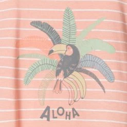 Korting ✨ Cocodream Quality Cocodream Dames Nachthemd Korte Mouw | MAAT L | Aloha | Zalm ❤️ -Pyjama-s-dames Winkel 550x567