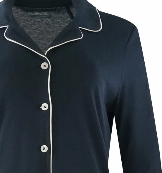 Gloednieuw π Seidensticker Dames Pyjama Lang - Met Knoopjes Basic π 4 Gloednieuw π Seidensticker Dames Pyjama Lang - Met Knoopjes Basic π - Afbeelding 2