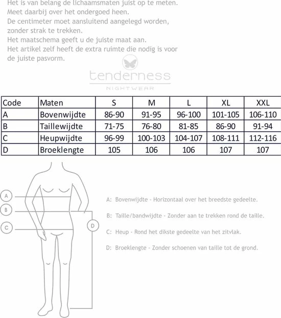 Promo β Tenderness Dames Pyjama Blauw TEPYD1008A - Maten: XXL π 4 Promo β Tenderness Dames Pyjama Blauw TEPYD1008A - Maten: XXL π - Afbeelding 2