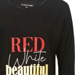 Beste deal 🌟 Temptation Dames Bigshirt Zwart TPNGD2101A - Maten: S 🎉 -Pyjama-s-dames Winkel 550x642