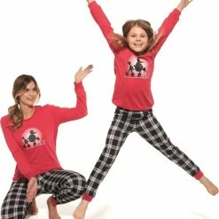 Beste deal 🔔 Cornette Katoenen Pyjama Dames Volwassenen Winter Matching Gezin Pyama Lange Mouw Lange Broek Lady 567/304 XL 🛒 -Pyjama-s-dames Winkel 550x646