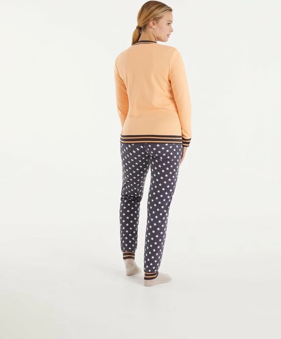 Beste Verkoop π Promise - Pyjama Set Peach - Maat S - Blauw Oranje - Dames 𧨠4 Beste Verkoop π Promise - Pyjama Set Peach - Maat S - Blauw Oranje - Dames 𧨠- Afbeelding 2