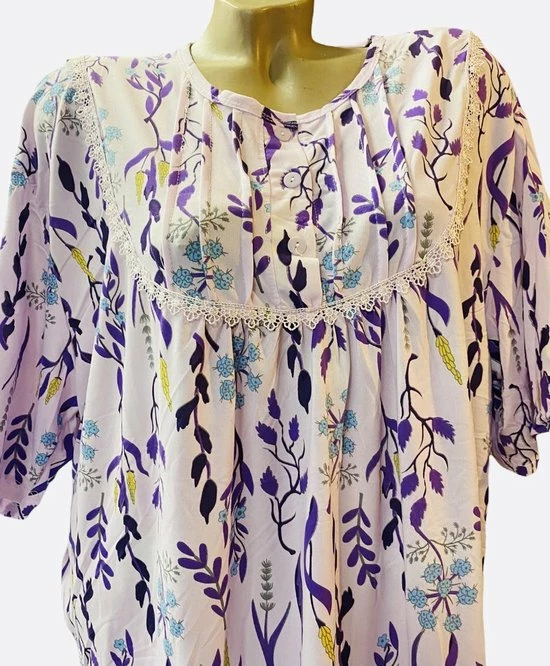 Beste recensies van π Merkloos Nachthemd Lang Met Korte Mouwen XXL 44-48 Paars 𧨠5 Beste recensies van π Merkloos Nachthemd Lang Met Korte Mouwen XXL 44-48 Paars 𧨠- Afbeelding 3