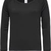 Beste Pirce 🛒 Calvin Klein Top Sweatshirt Logo QS5718E 001 Black 😍 -Pyjama-s-dames Winkel 550x679