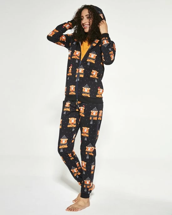 Gloednieuw ๐ Cornette Katoenen Huispak Dames | Joggingpak Dames | Trainingspak Dames | 3-delig | Lange & Korte Mouw Lange Broek | Bear 2 465/292 L ๐ 7 Gloednieuw ๐ Cornette Katoenen Huispak Dames | Joggingpak Dames | Trainingspak Dames | 3-delig | Lange & Korte Mouw Lange Broek | Bear 2 465/292 L ๐ - Afbeelding 5