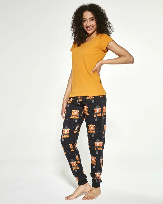 Gloednieuw ๐ Cornette Katoenen Huispak Dames | Joggingpak Dames | Trainingspak Dames | 3-delig | Lange & Korte Mouw Lange Broek | Bear 2 465/292 L ๐ 10 Gloednieuw ๐ Cornette Katoenen Huispak Dames | Joggingpak Dames | Trainingspak Dames | 3-delig | Lange & Korte Mouw Lange Broek | Bear 2 465/292 L ๐ - Afbeelding 8