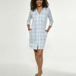 Gloednieuw 👏 Cornette SUSIE Comfortabel Nachthemd Vastgemaakt Met Knopen - 100% Katoen M 🌟