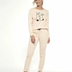 Beste Pirce 🛒 Cornette Katoenen Pyjama Dames Volwassenen Winter Matching Gezin Pyama Lange Mouw Lange Broek Rabbits 720/303 L 🎁 -Pyjama-s-dames Winkel 550x687 37