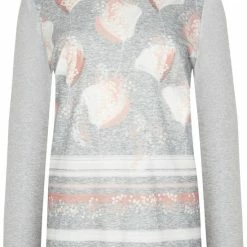 Hete verkoop 👍 Cybele Cybèle Pyjama 'Gray Style' - Lange Mouw ✔️ -Pyjama-s-dames Winkel 550x701