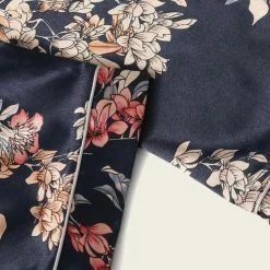 Begroting ✔️ Merkloos Vrouwen Pyjamaset Van 4, Satijn, Donker Blauw, Maat XL(42) 🔥 -Pyjama-s-dames Winkel 550x729 2