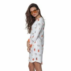 Goedkoopste 🥰 Happy Pyjamas Happy Pyjama's Dames Nachthemd Lange Mouwen Maat: 'L' (XS-XXL) - Super Leuke Dames Nachtjapon Van Katoen In Een Mooi Hollands Thema. Comfortabele Pyjama Voor Dames! ✨ -Pyjama-s-dames Winkel 550x733 38