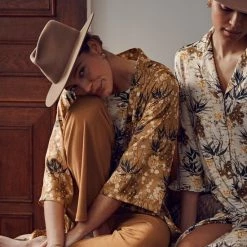 Flash-uitverkoop ❤️ ESSENZA Nina Uni Lange Broek Cashew - S ❤️ -Pyjama-s-dames Winkel 550x733 69