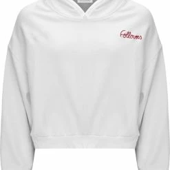 Gloednieuw 😉 Follovers Hoodie / Trui - Dames - Sweat - Kylie - Wit - Maat L 🌟