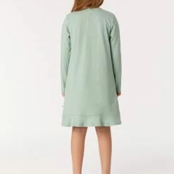 Uitgang ✔️ Woody Slaapkleed Meisjes/dames - Grijsblauw - Uil - 222-1-BDR-S/806 - Maat XXL 👍 -Pyjama-s-dames Winkel 550x749