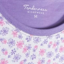 Promo 🎁 Tenderness Dames Nachthemd Paars TENGD1005A - Maten: L 🔔 -Pyjama-s-dames Winkel 550x754 1