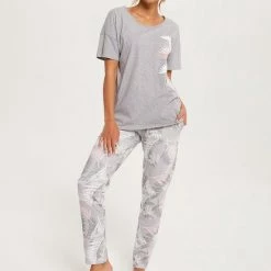 Groothandel 💯 Italian Fashion DRACENA Dames Pyjama Lange Broek M 🔔