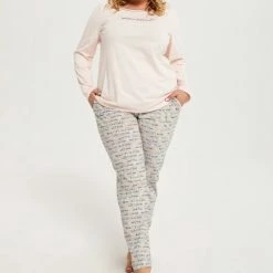 Gloednieuw ❤️ Italian Fashion KARLA Dames Pyjama Lange Mouwen S 🥰 -Pyjama-s-dames Winkel 550x774 3