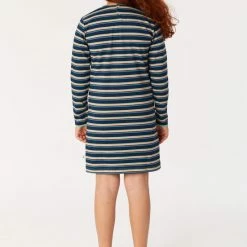 Goedkoopste 🎁 Woody Slaapkleed Meisjes/dames - Multicolor Gestreept - Eekhoorn - 222-1-POL-S/911 - Maat S 🤩 -Pyjama-s-dames Winkel 550x775 3