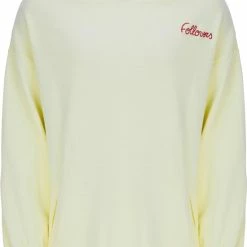 Promo 🔔 Follovers Hoodie / Trui - Dames - Sweat - Khloe - Geel - Maat S 👍