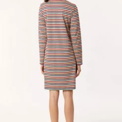 Nieuw 🥰 Woody Slaapkleed Meisjes/dames - Multicolor Gestreept - Schaap - 222-1-POL-S/921 - Maat S 🥰 -Pyjama-s-dames Winkel 550x790 11