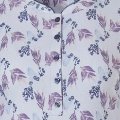 Groothandel 💯 Pastunette Klassiek, Katoenen Dames Nachthemd Met Lange Mouwen En Knoopjes 'floral Delight' 🎉 -Pyjama-s-dames Winkel 550x793