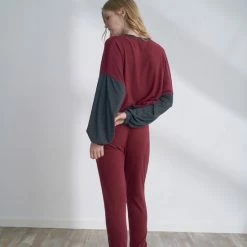 Uitgang ⌛ Pijadore - Pyjama Set Voor Dames, Lange Mouwen - XL 👏 -Pyjama-s-dames Winkel 550x794 11