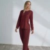 Groothandel 👏 Pijadore - Grote Maten Dames Pyjama Set, Lange Mouwen - 2XL 🎉 -Pyjama-s-dames Winkel 550x794 36