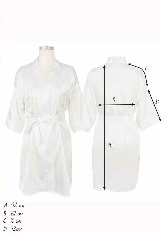 Top 10 π Merkloos Badjas Kimono Satijn Dames -100% Polyester Satijn – Champagne Kleurige Kamerjas - One Size (36-42) π 4 Top 10 π Merkloos Badjas Kimono Satijn Dames -100% Polyester Satijn – Champagne Kleurige Kamerjas - One Size (36-42) π - Afbeelding 2