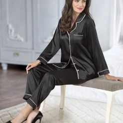 Groothandel 😉 Vienetta - Dames Pyjama Set, Lange Mouwen - XL 🥰 -Pyjama-s-dames Winkel 550x794 53