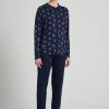 Groothandel 😉 Schiesser – Sence Of Nostalgia – Pyjama – 175556 – Dark Blue - 46 🤩 -Pyjama-s-dames Winkel 550x795 12