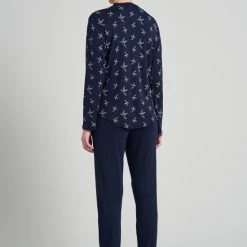 Groothandel 😉 Schiesser – Sence Of Nostalgia – Pyjama – 175556 – Dark Blue - 46 🤩 -Pyjama-s-dames Winkel 550x795 13